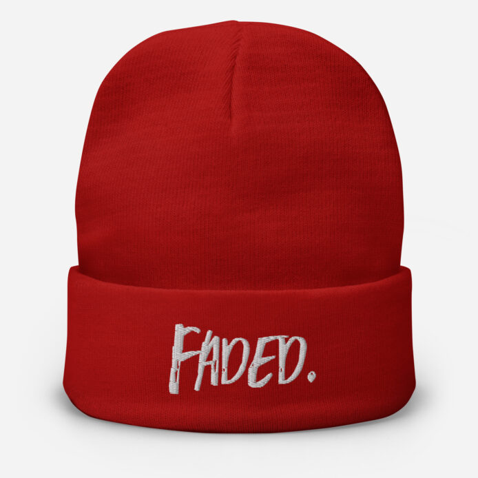 Faded Circle Embroidered Beanie - Image 2