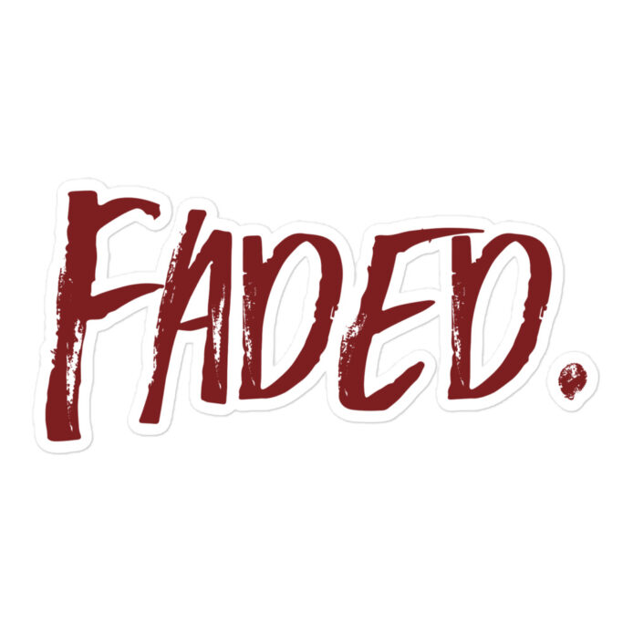 Faded (Circle) Wordmark Sticker