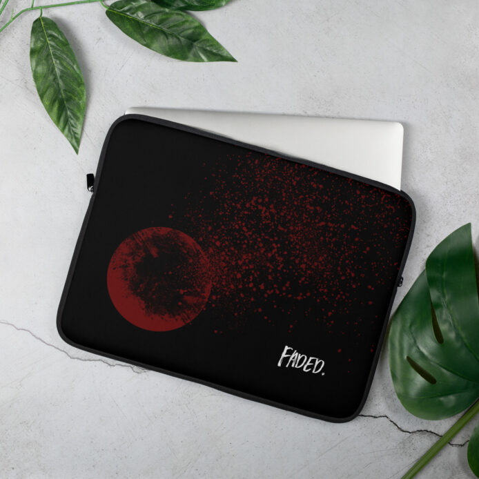 Faded Circle Laptop Sleeve - Image 2